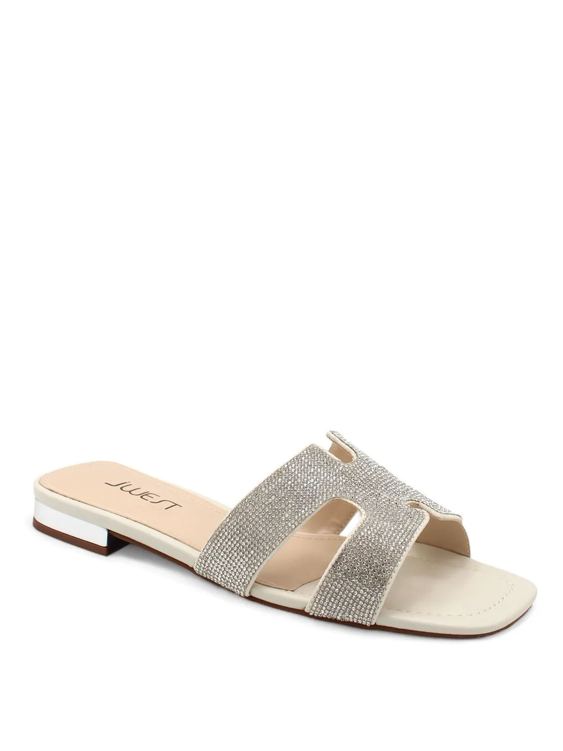 Bella H Diamante Flat Sandals