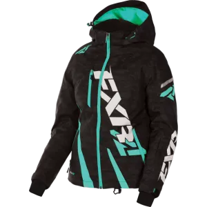 FXR Boost Womens Jacket Black/Digi/Mint