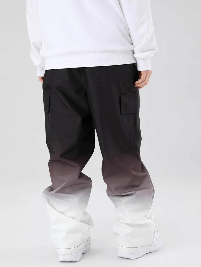 Gradient Loose Snowboard Pants with Large Sides Pockets - SF0933