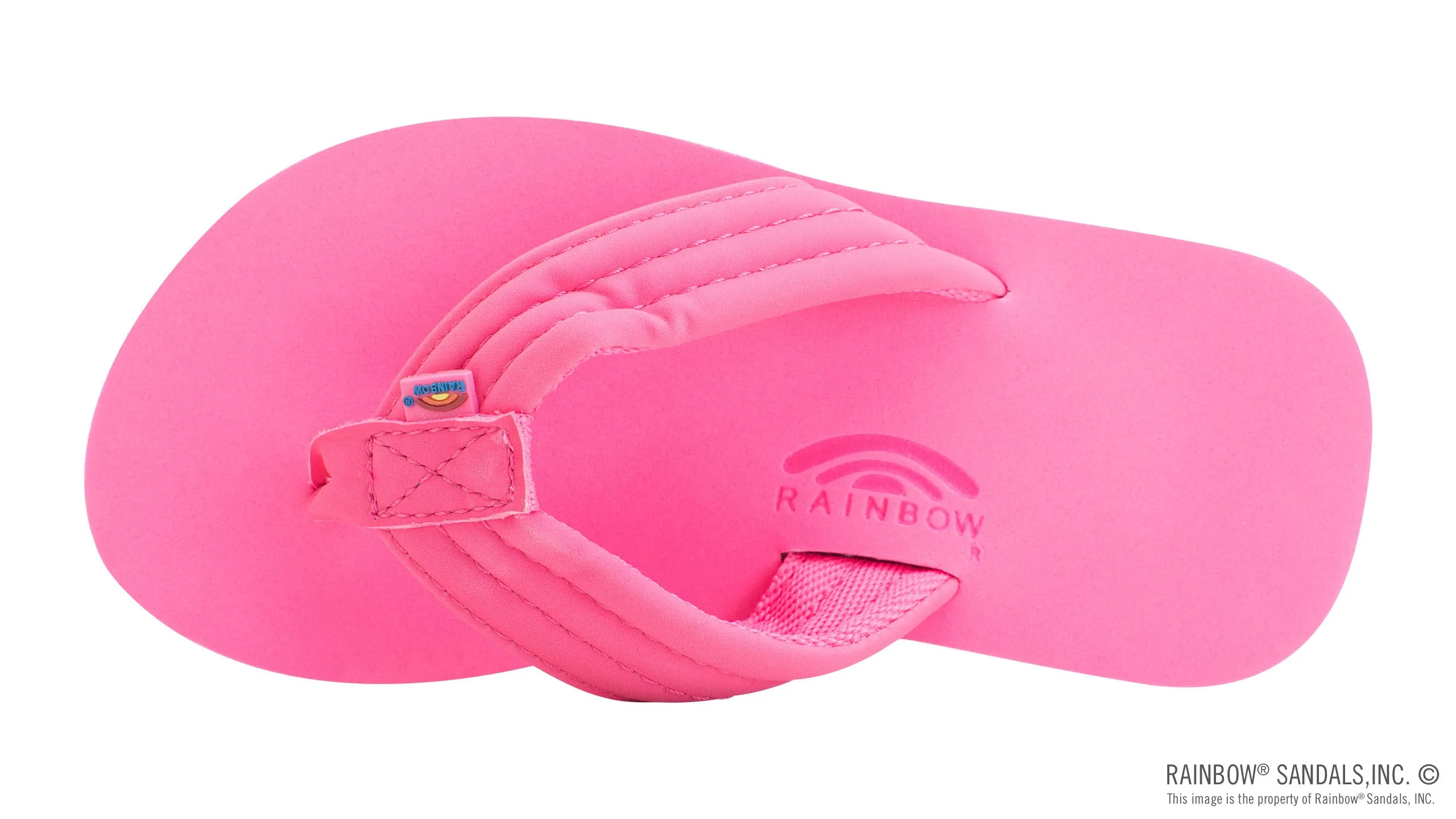 Kids Grombow - Soft Rubber Top Sole with 1" Strap in Pink