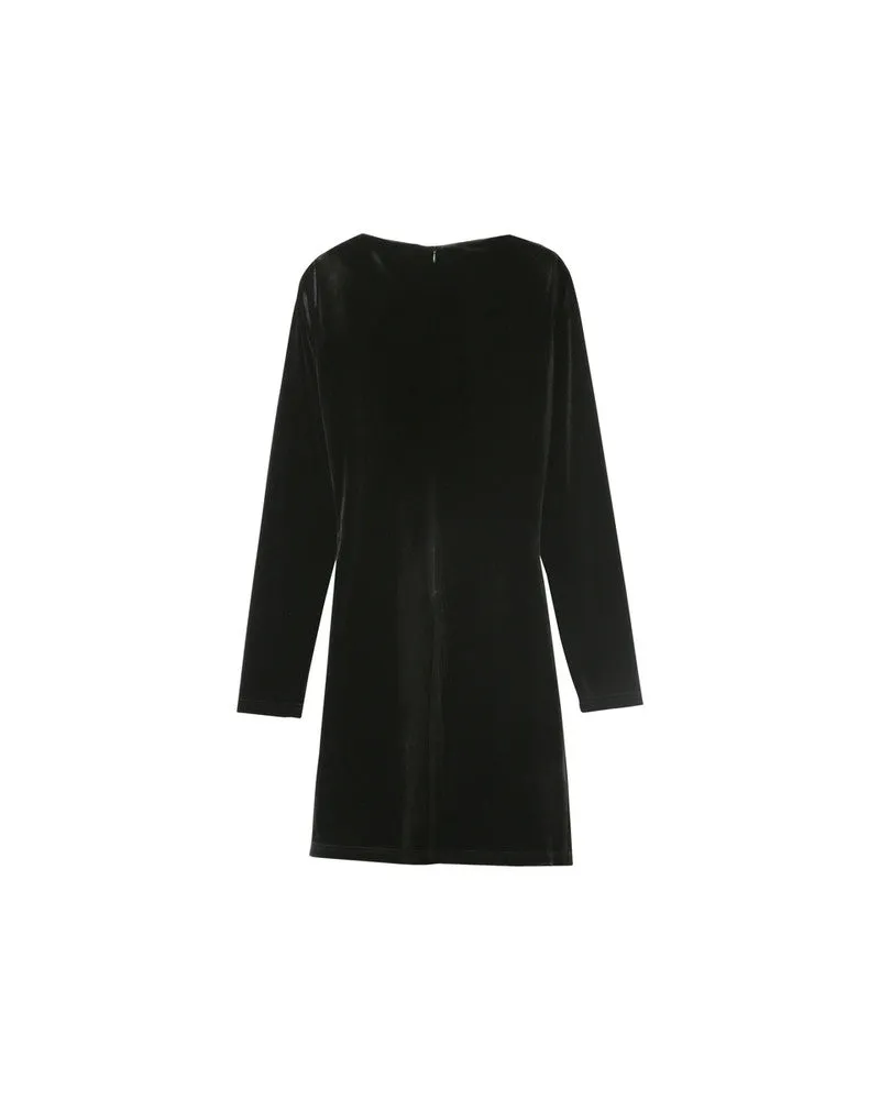 Oceane Velvet Dress Black