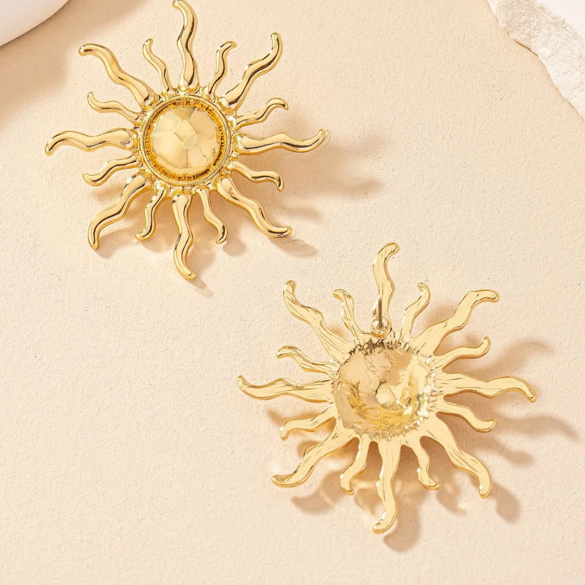 Pre Order:  Retro Exaggerated Sun Earrings