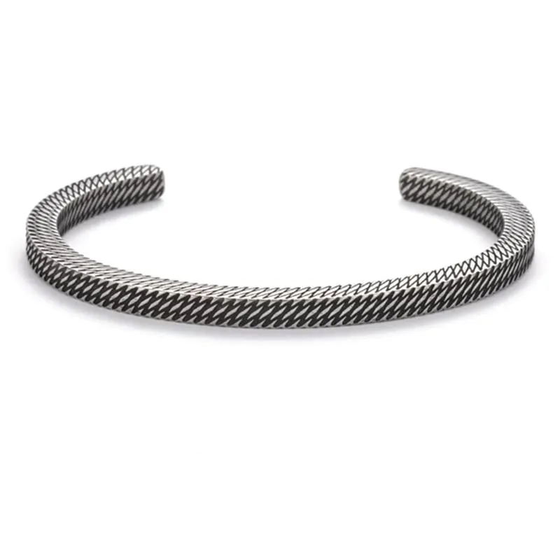 Remus Vintage Stainless Steel Cuff Bracelet