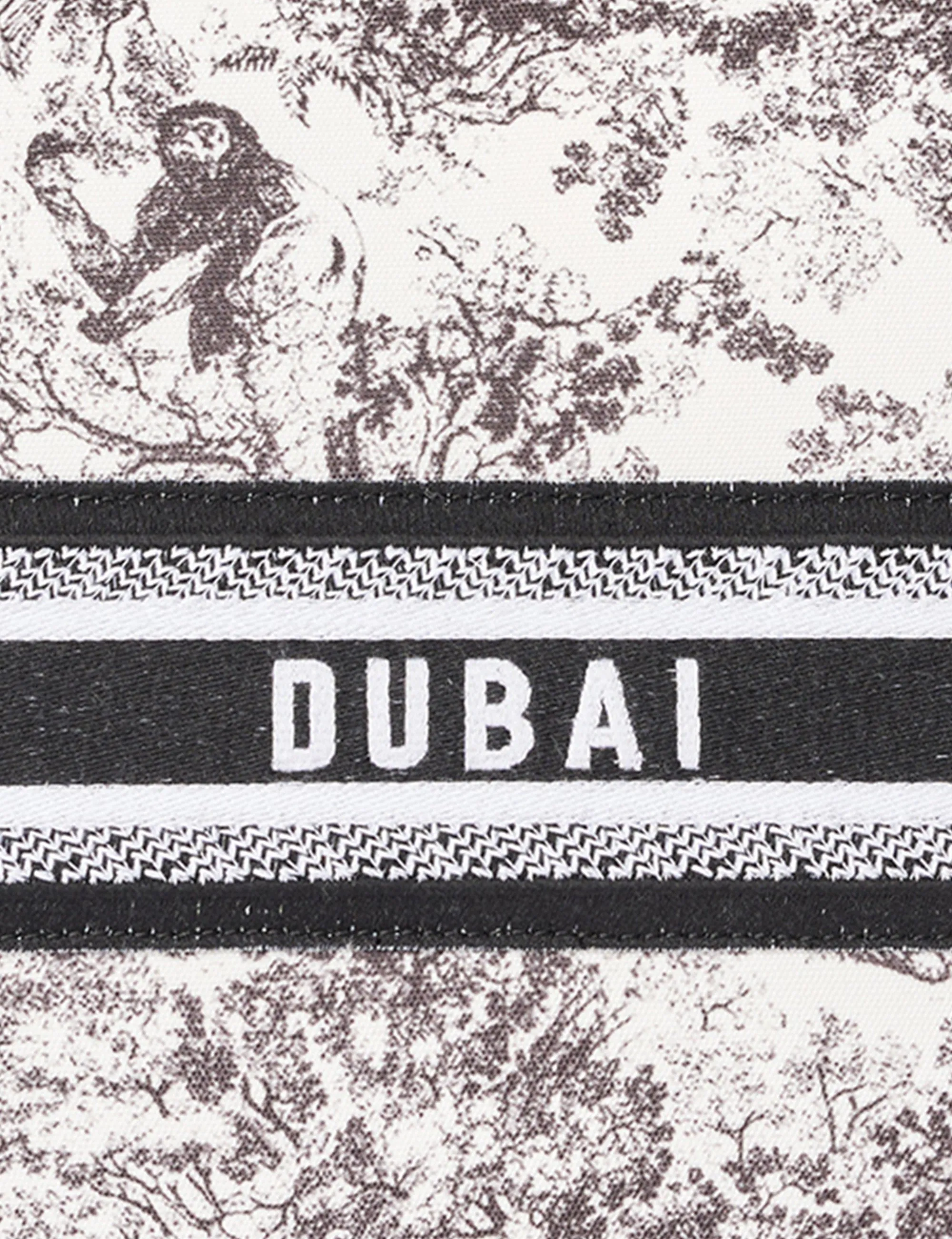 The Dubai Black Oversized Canvas Tote Bag