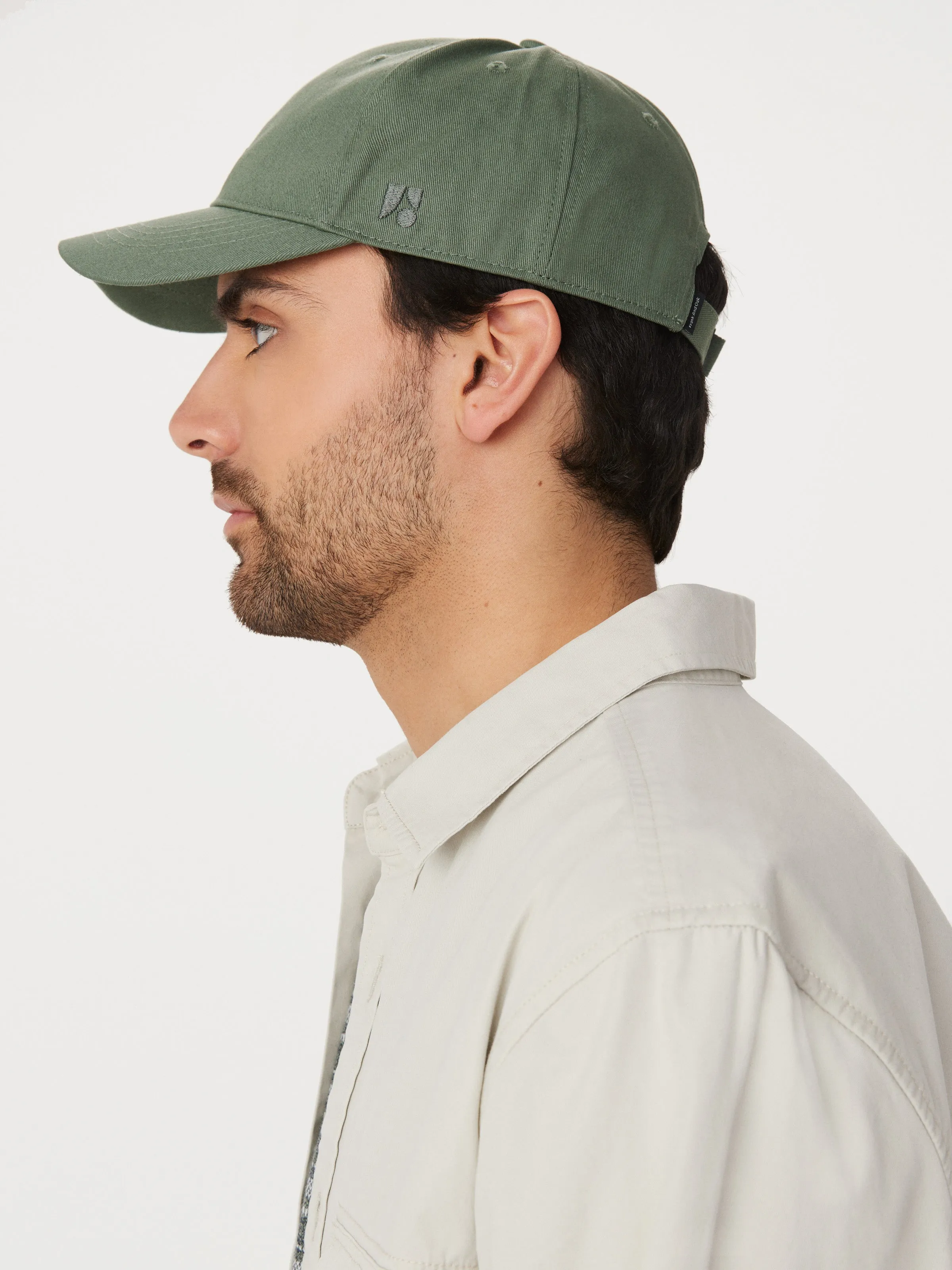 The Garment Dyed Dad Cap in Agave