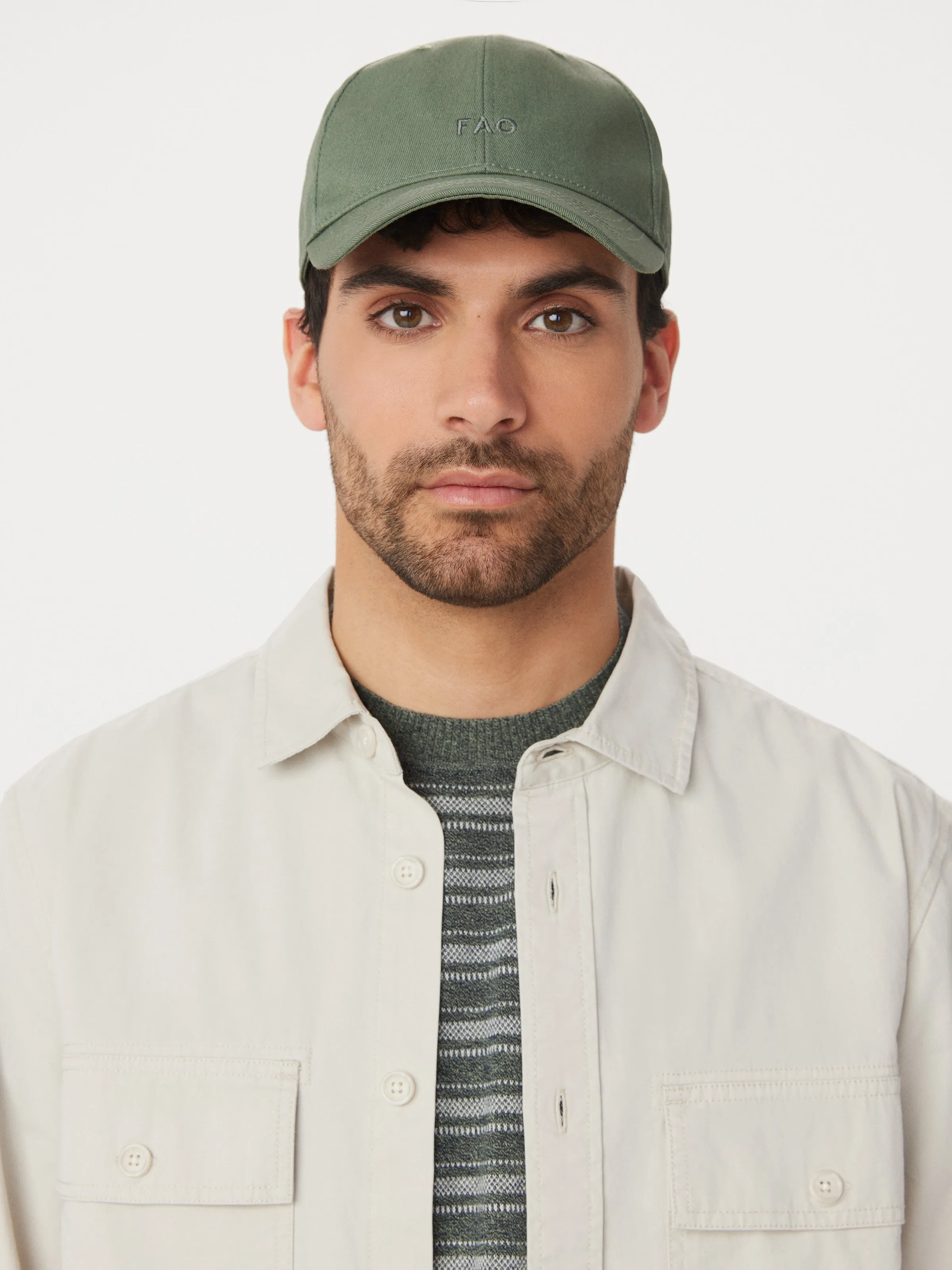 The Garment Dyed Dad Cap in Agave