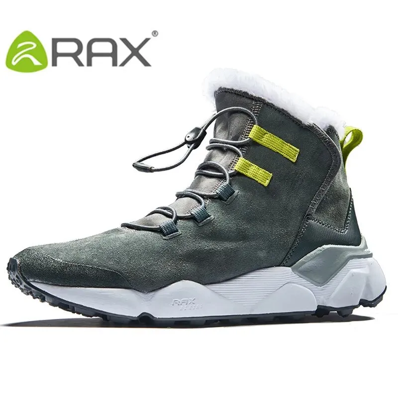 Warm Snow Boots Men Women Fleece Hiking Footwear Outdoor Sports Mountain Shoes Snowproof Walking Boots